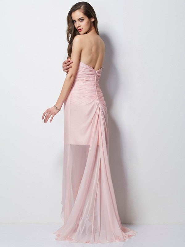 A-Line Sweetheart Chiffon Sleeveless Applique Dress - Chloe Dress