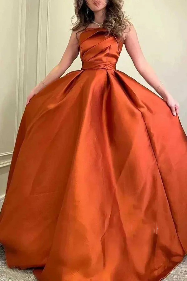 Empire Waist Strapless Pleated Party Dress - Chloe Dress
