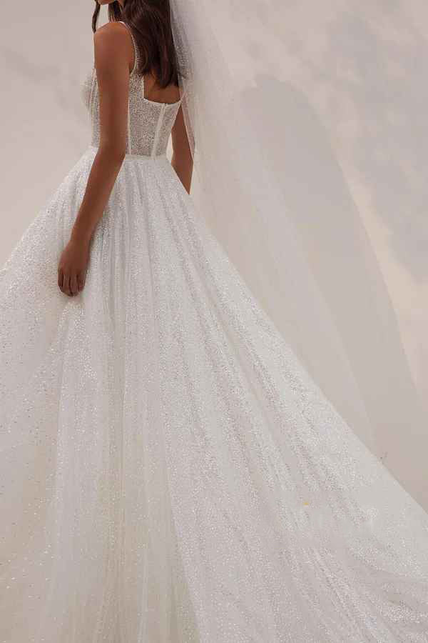 Sweetheart Sequin Wedding Dress - Chloe Dress