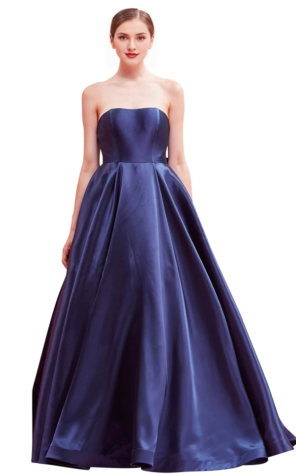 A-Line Off-Shoulder Floor-Length Evening Gown - Chloe Dress