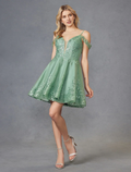 Off-Shoulder Sequin Embroidered Mini Dress - Chloe Dress