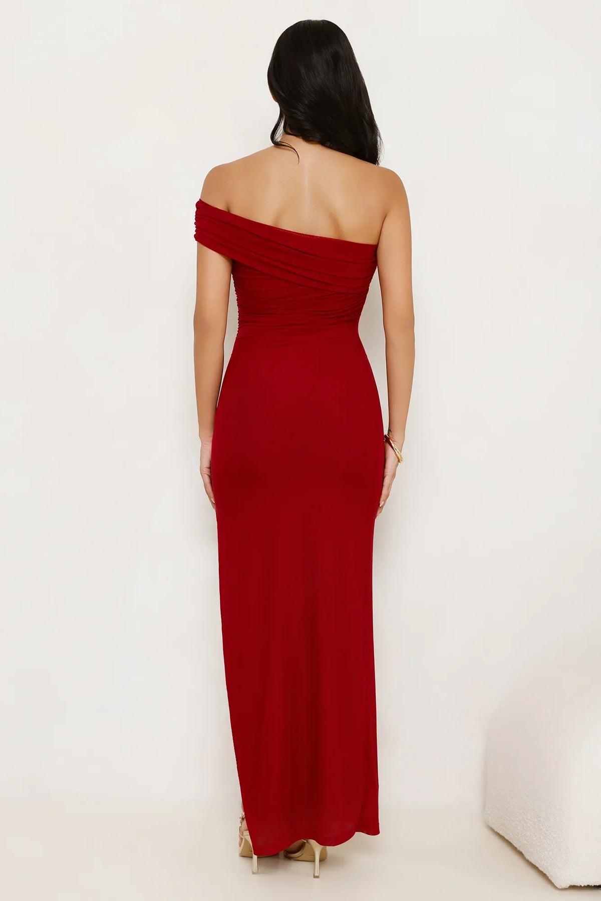 One-Shoulder Backless High Slit Prom Dress - Chloe Dress
