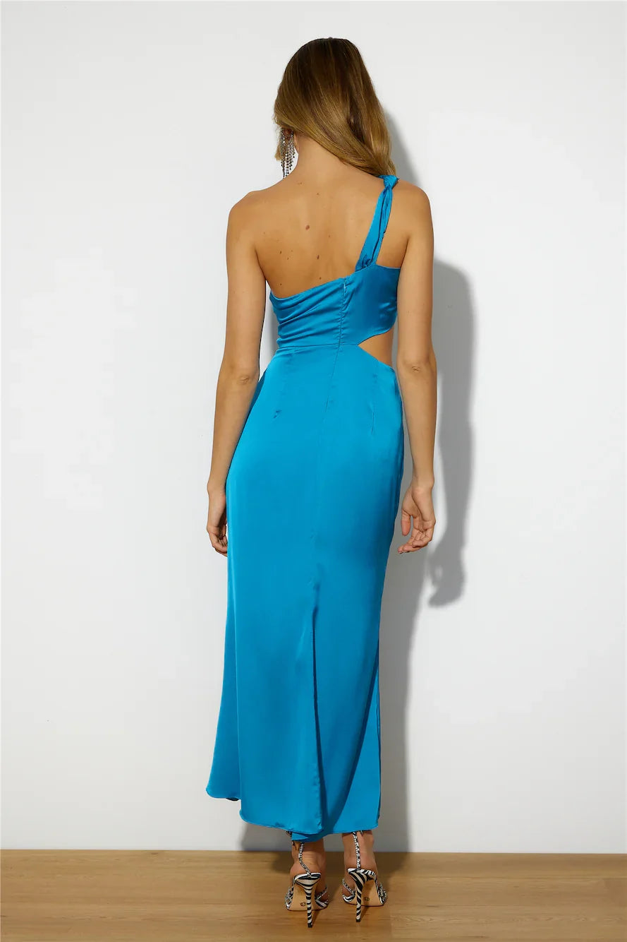 One-Shoulder Open Back Prom Dress - Chloe Dress