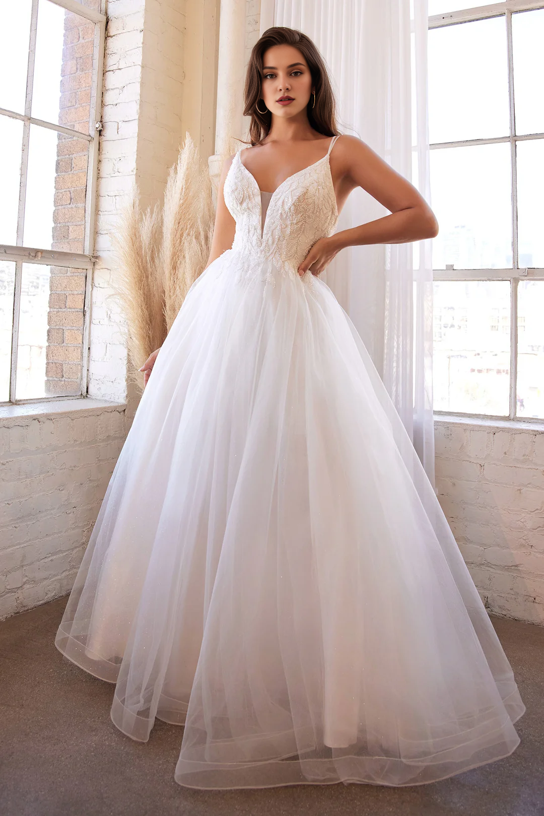 White Long Sleeve Wedding Dress - Chloe Dress