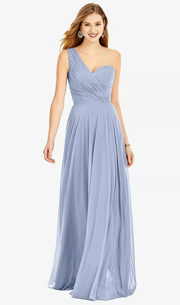 One-Shoulder Chiffon Floor-Length Prom Dress - Chloe Dress