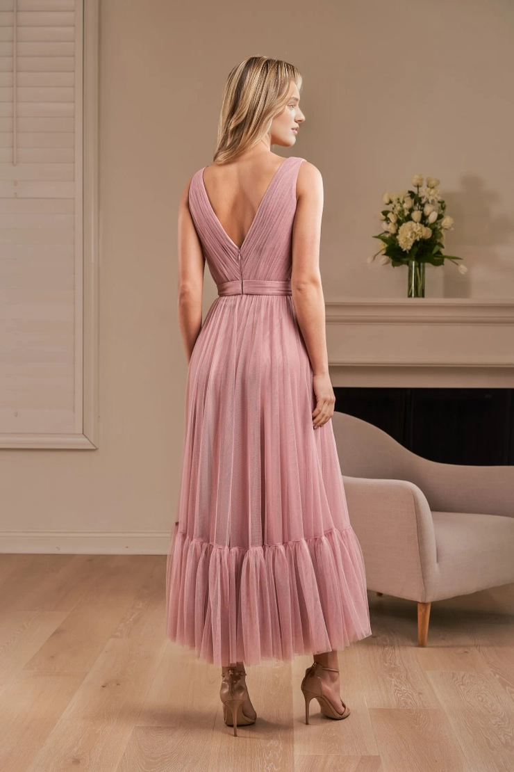 A-Line V-Neck Chiffon Ruffled Wedding Dress - Chloe Dress