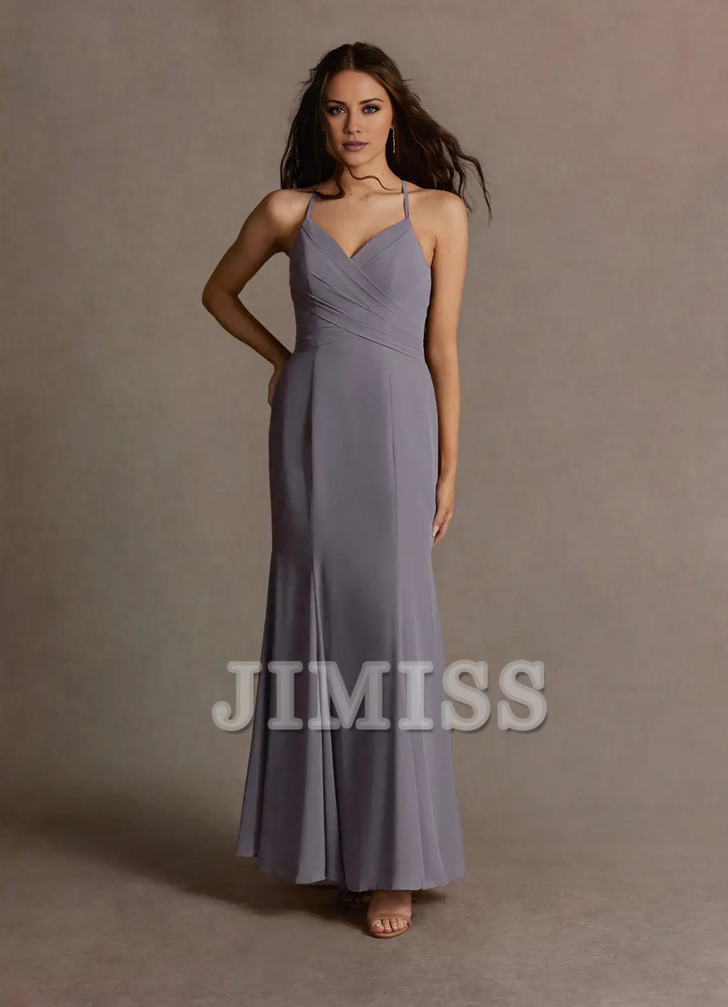 A-Line Chiffon Evening Dress - Chloe Dress