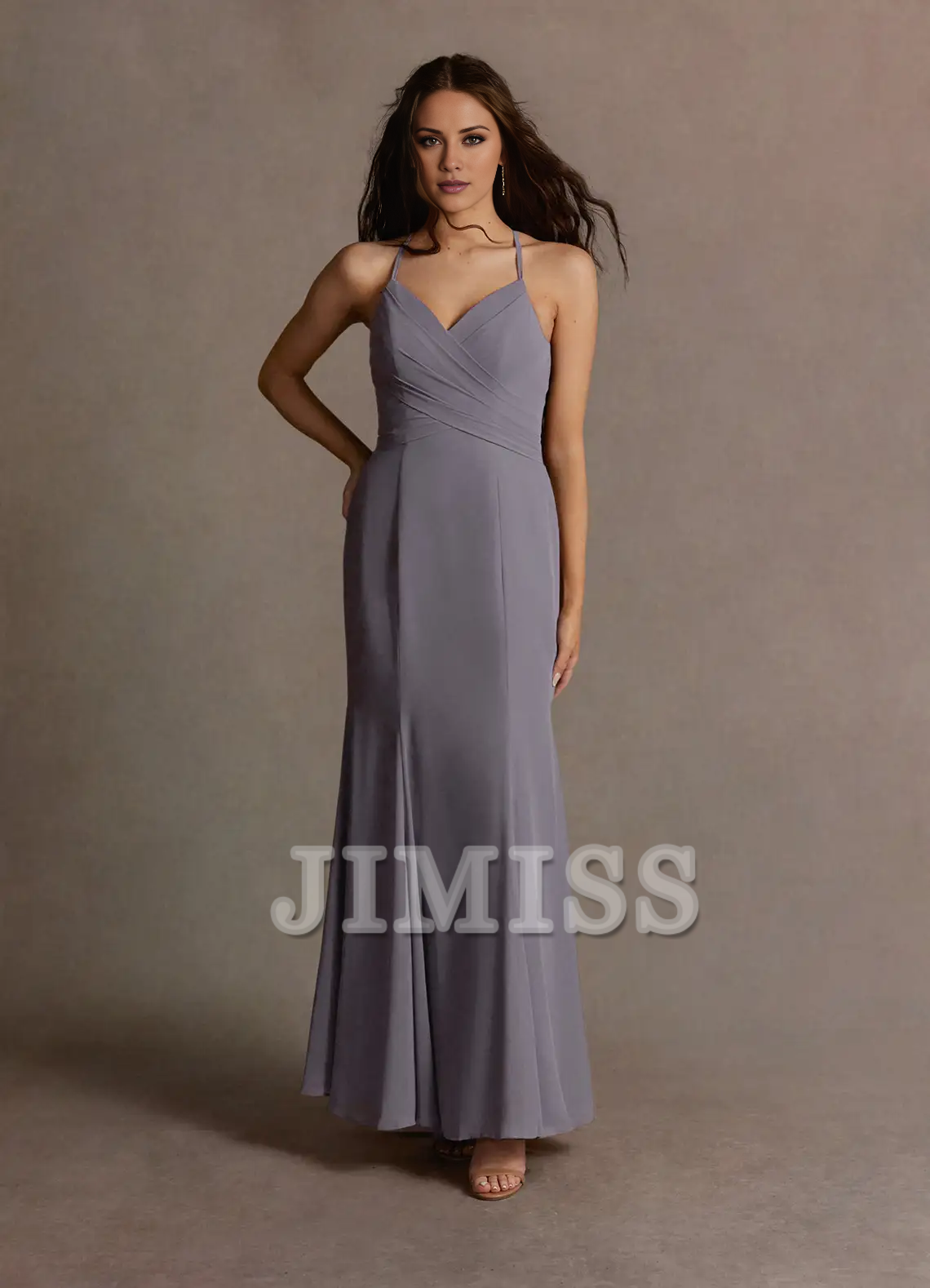 A-Line Chiffon Evening Dress - Chloe Dress
