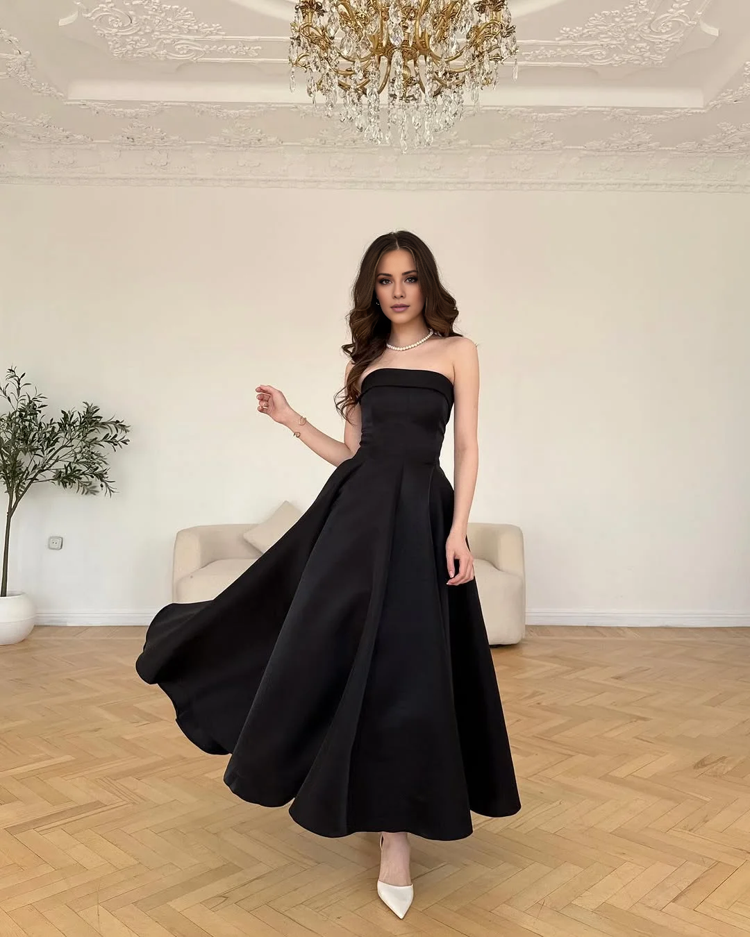 A-Line Off-Shoulder Mini Gown - Chloe Dress