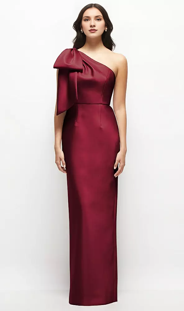 One-Shoulder Satin Wedding Dress - Chloe Dress