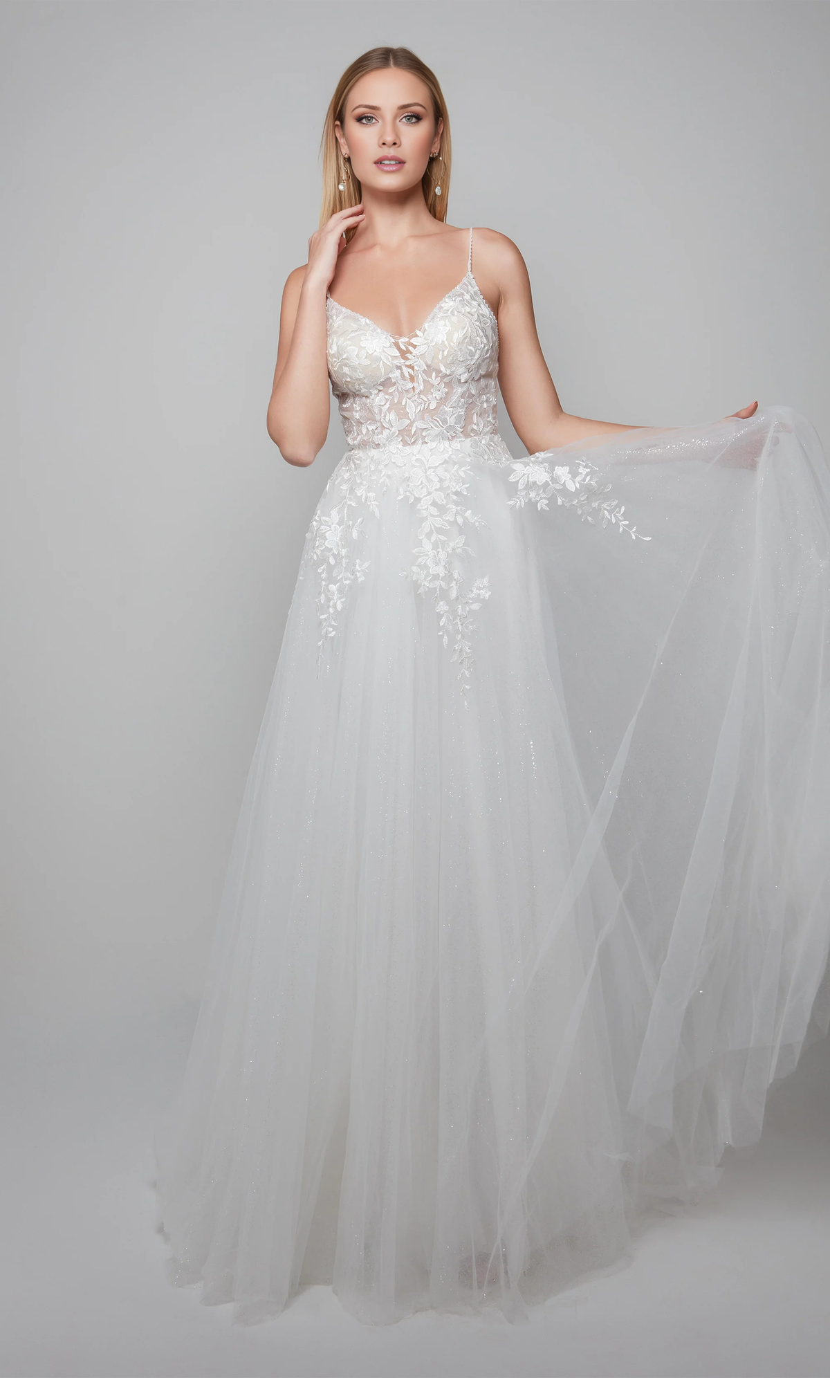 Chiffon Floor-Length Wedding Dress - Chloe Dress