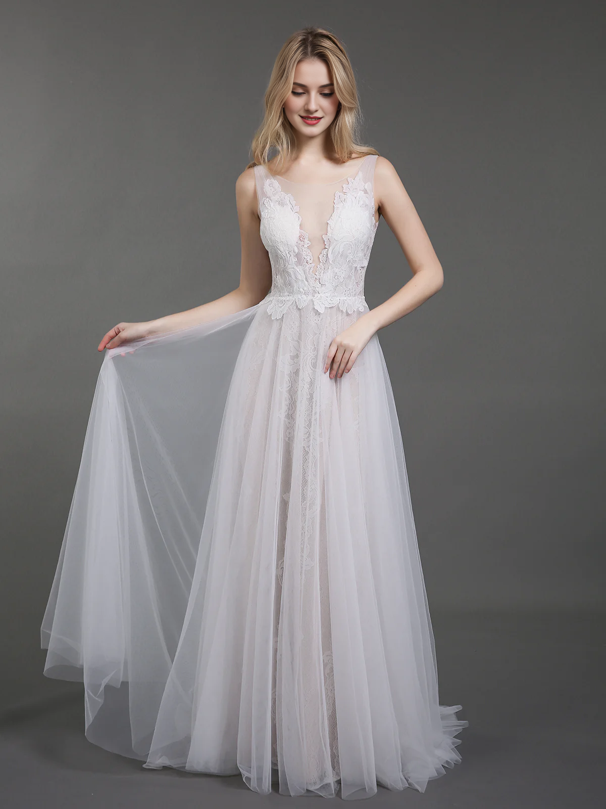 Chiffon Mini Wedding Dress - Chloe Dress