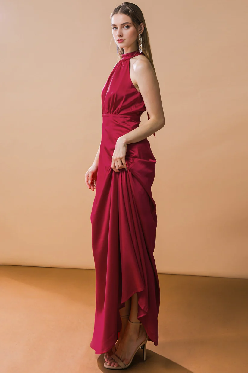 A-Line Lace Lace-Up Back Dress - Chloe Dress