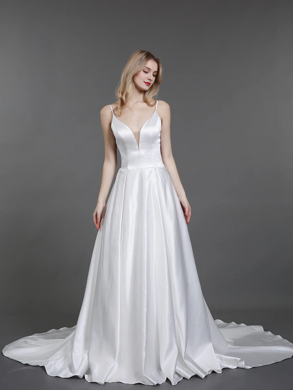 Satin Wedding Dress - Chloe Dress