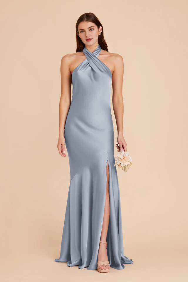A-Line High Slit Wedding Dress - Chloe Dress