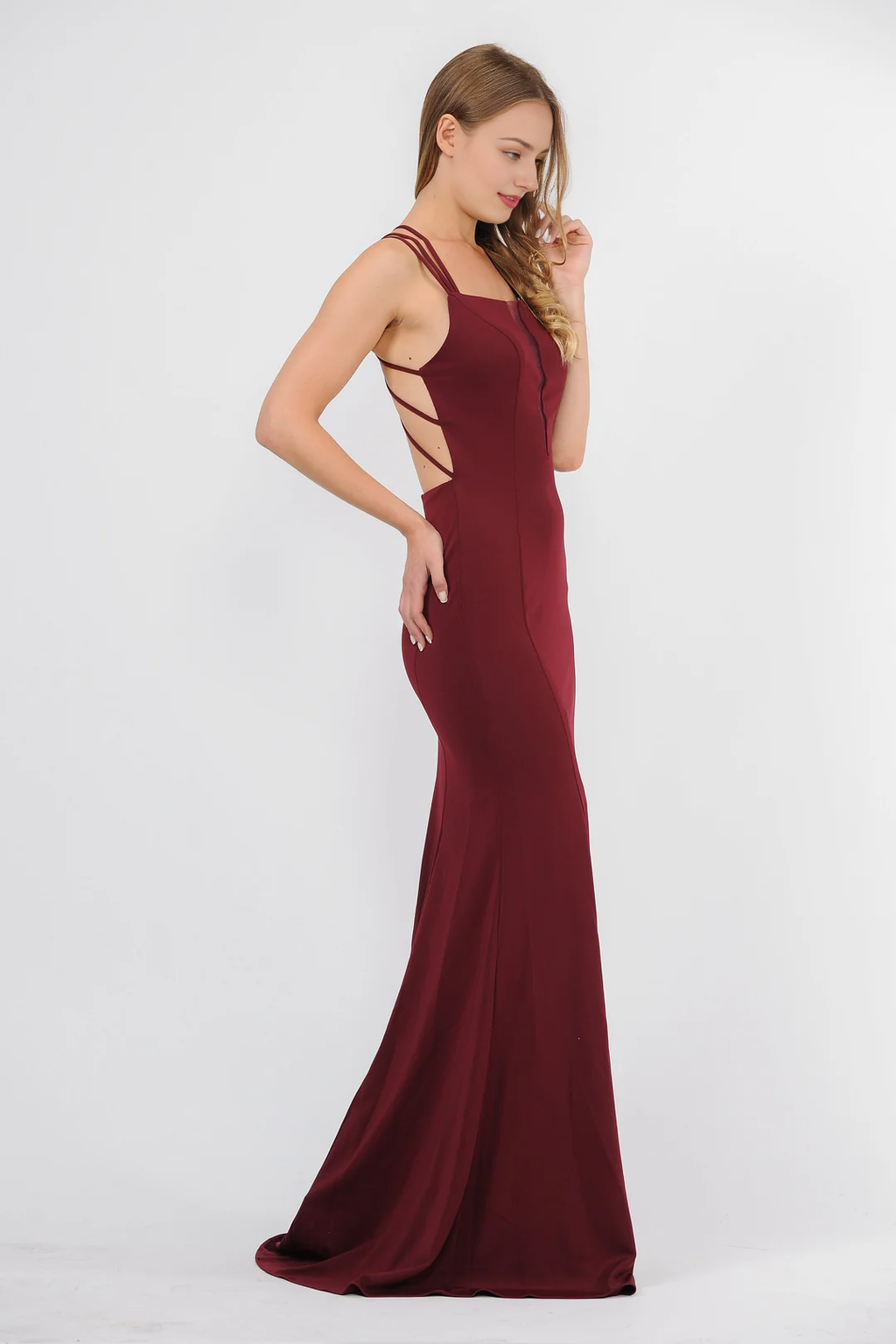 Illusion Lace Backless Dress - Chloe Dress