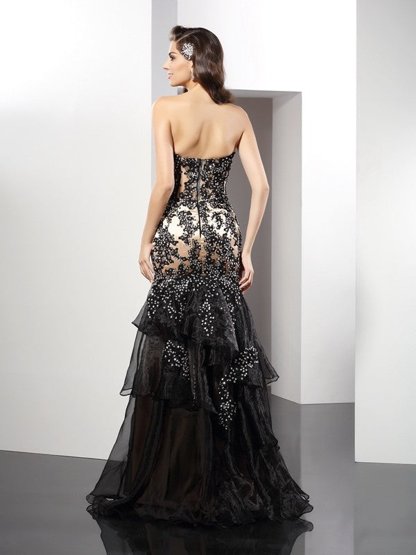 Sheath Sweetheart Satin Sleeveless Applique Dress - Chloe Dress