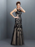 A-Line Satin Sleeveless Applique Tea-Length Dress - Chloe Dress