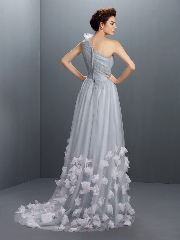 A-Line One-Shoulder Sleeveless Dress - Chloe Dress