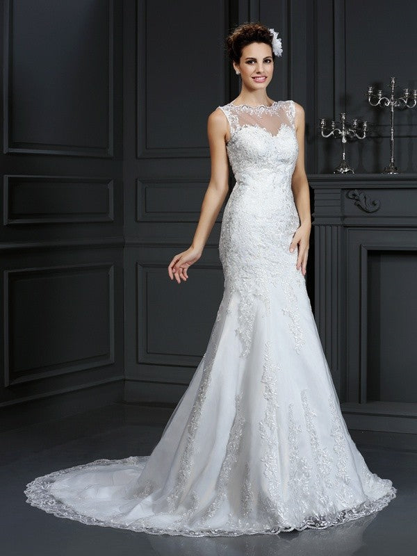 Sheath Satin Sleeveless Tea-Length Wedding Dress - Chloe Dress