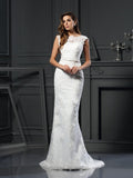 A-Line Satin Sleeveless Tea-Length Wedding Dress - Chloe Dress