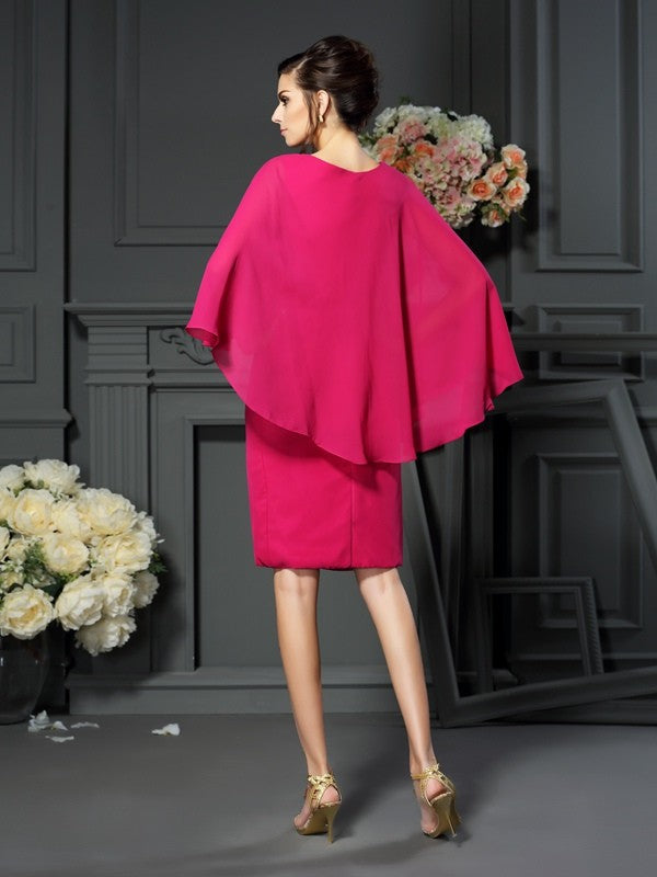 Sheath Chiffon Sleeveless Mini Dress - Chloe Dress