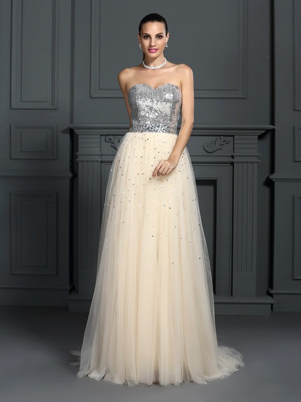 A-Line Sweetheart Lace Sleeveless Dress - Chloe Dress