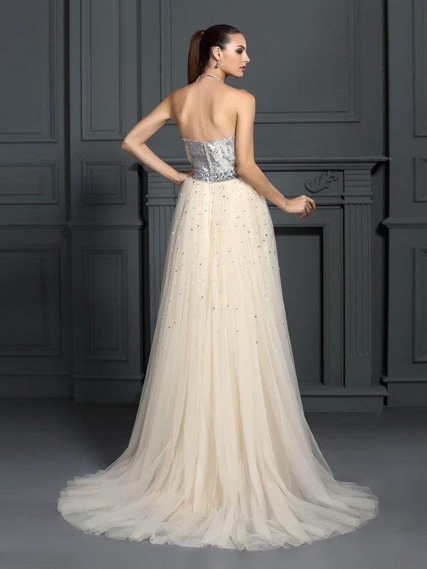 A-Line Sweetheart Lace Sleeveless Dress - Chloe Dress