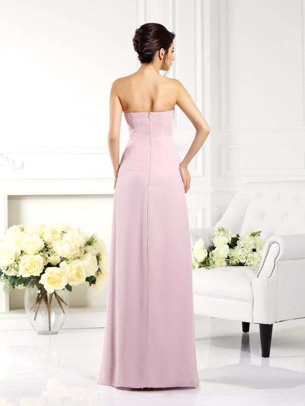 A-Line Strapless Chiffon Sleeveless Dress - Chloe Dress