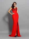 Mermaid Chiffon Sleeveless Dress - Chloe Dress