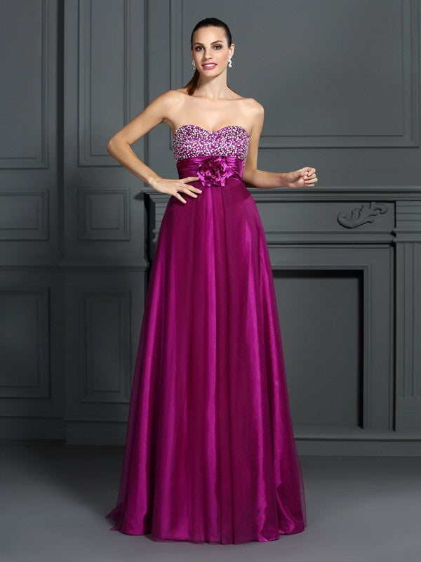 A-Line Sweetheart Satin Sleeveless Dress - Chloe Dress