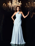 Mermaid One-Shoulder Chiffon Sleeveless Dress - Chloe Dress