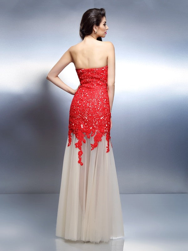 A-Line Sweetheart Sleeveless Applique Dress - Chloe Dress