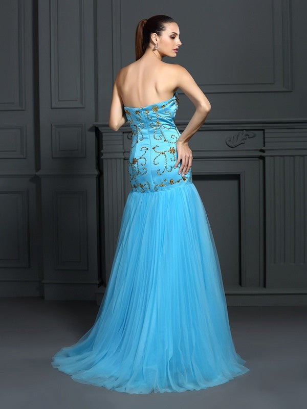 Mermaid Sweetheart Satin Sleeveless Dress - Chloe Dress