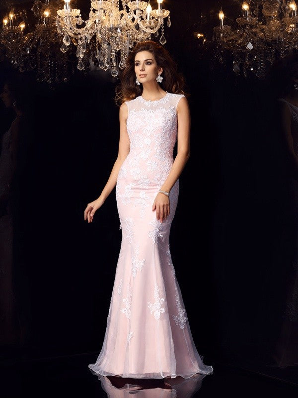Mermaid Satin Sleeveless Train Dress - Chloe Dress