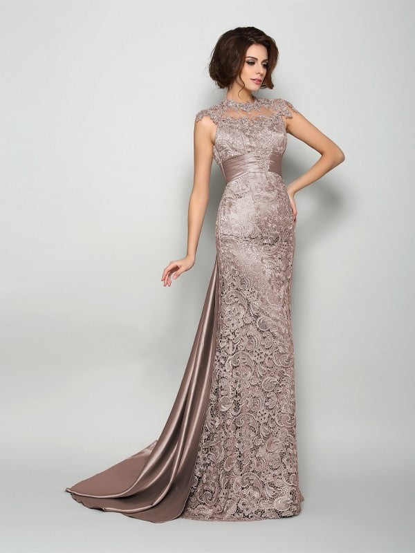 A-Line High Neck Satin Sleeveless Dress - Chloe Dress