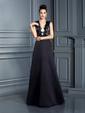 A-Line Satin Sleeveless Dress - Chloe Dress