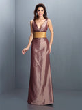 Sheath V-Neck Sleeveless Pleated Dress - Chloe Dress