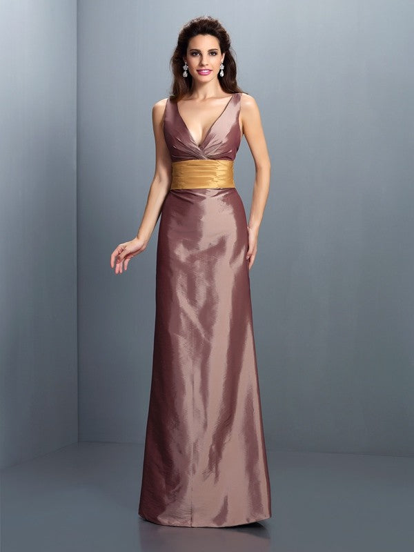 Sheath V-Neck Sleeveless Pleated Dress - Chloe Dress