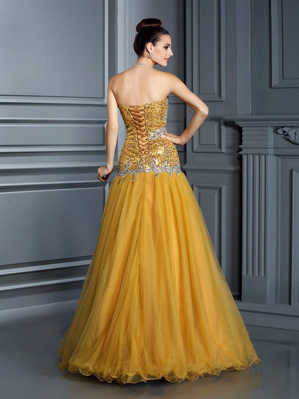 A-Line Sweetheart Satin Sleeveless Ruffled Dress - Chloe Dress