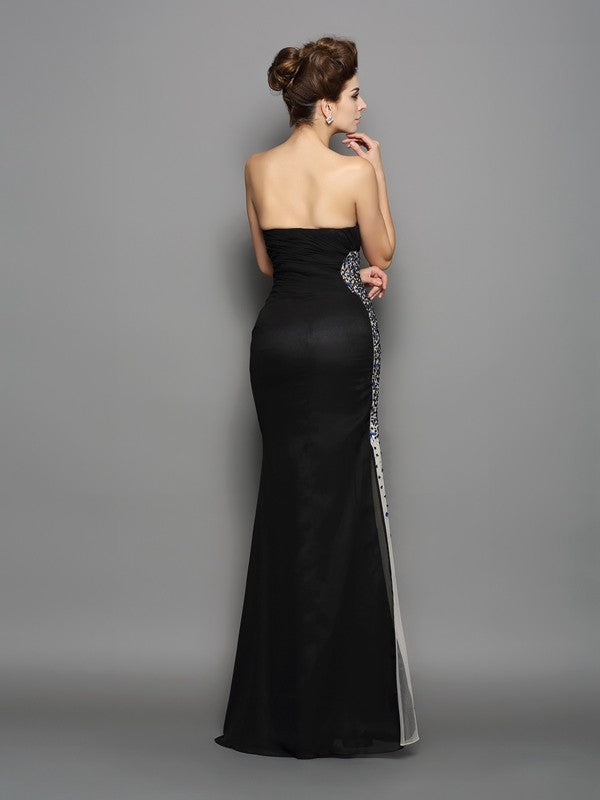 Mermaid Sweetheart Chiffon Sleeveless Dress - Chloe Dress