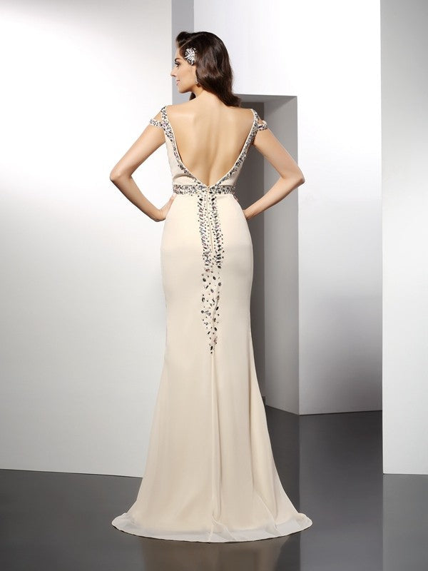 Mermaid Sweetheart Chiffon Sleeveless Dress - Chloe Dress