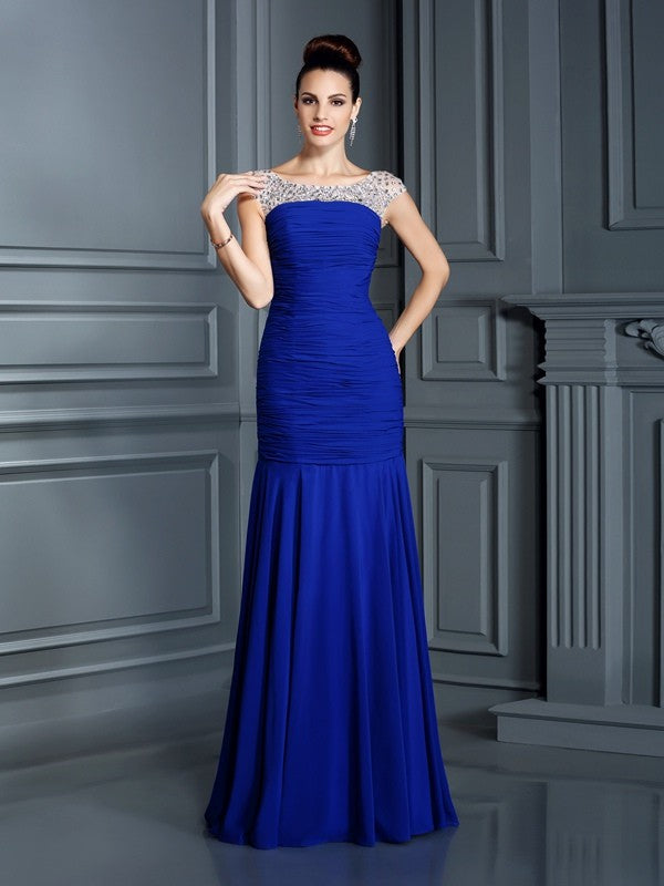 Mermaid Chiffon Sleeveless Dress - Chloe Dress