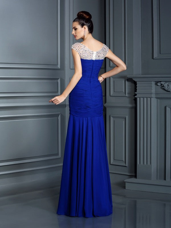 Mermaid Chiffon Sleeveless Dress - Chloe Dress