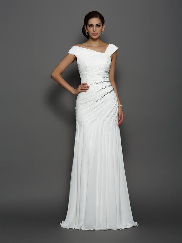 Mermaid Chiffon Sleeveless Dress - Chloe Dress