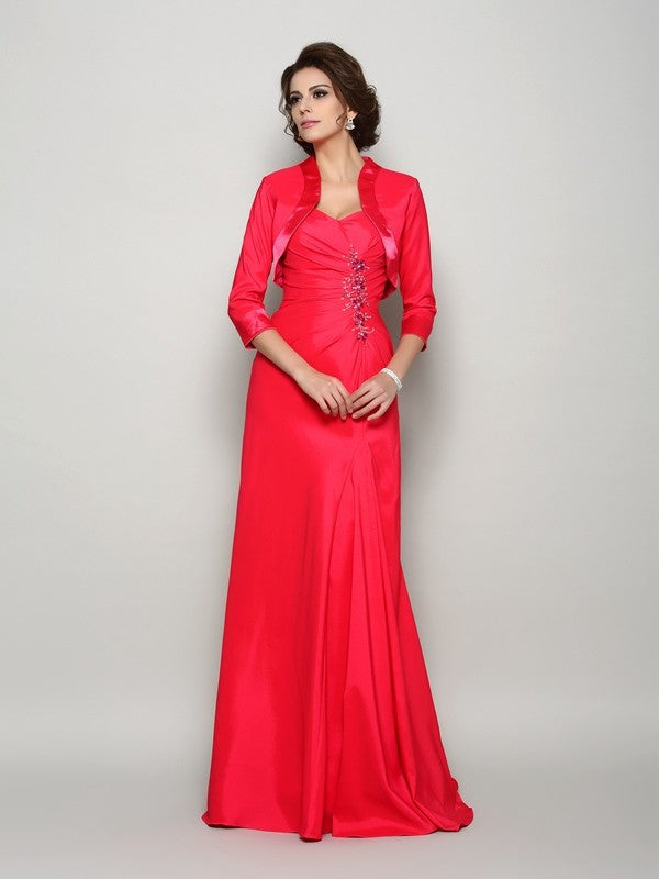 A-Line Satin Sleeveless Applique Dress - Chloe Dress