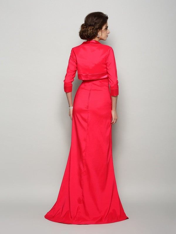 A-Line Satin Sleeveless Applique Dress - Chloe Dress