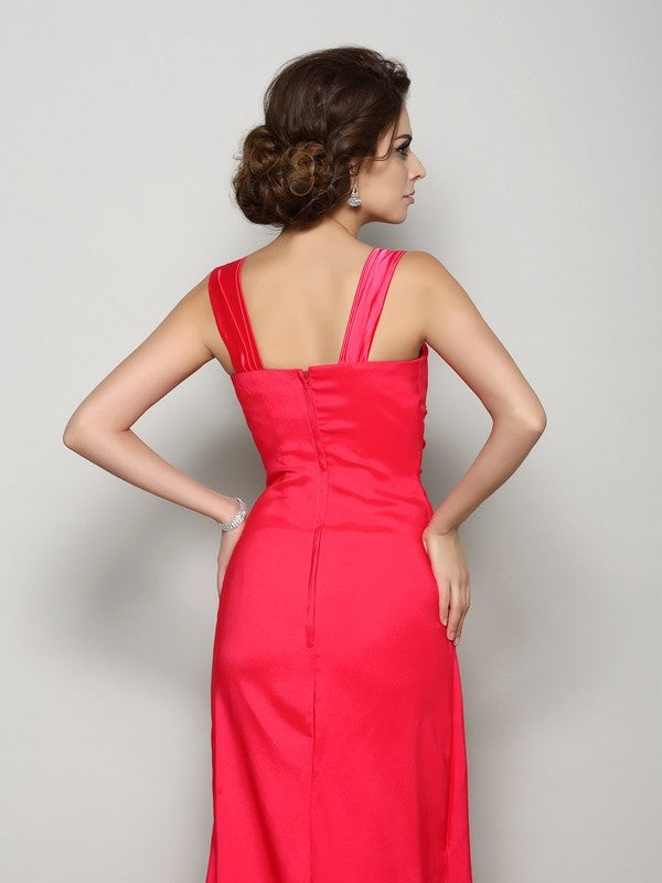 A-Line Satin Sleeveless Applique Dress - Chloe Dress