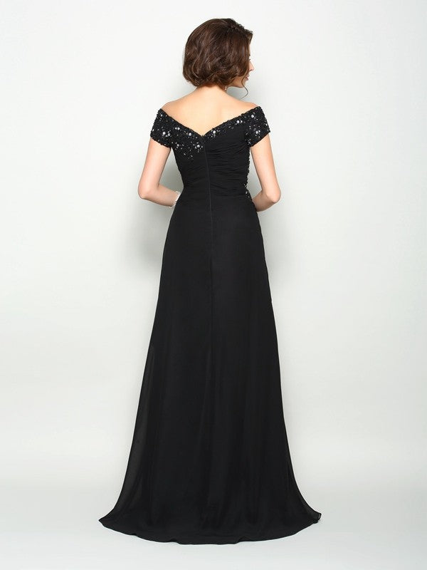 A-Line Chiffon Short Sleeve Mini Dress - Chloe Dress