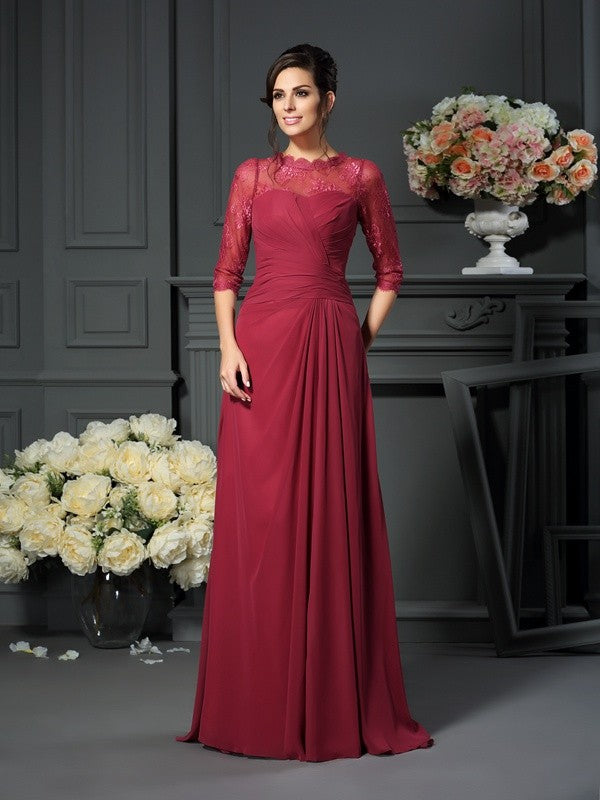 A-Line Chiffon Applique Dress - Chloe Dress
